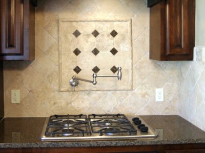 Plumbing upgrades to consider: a pot filler faucet over your stove.