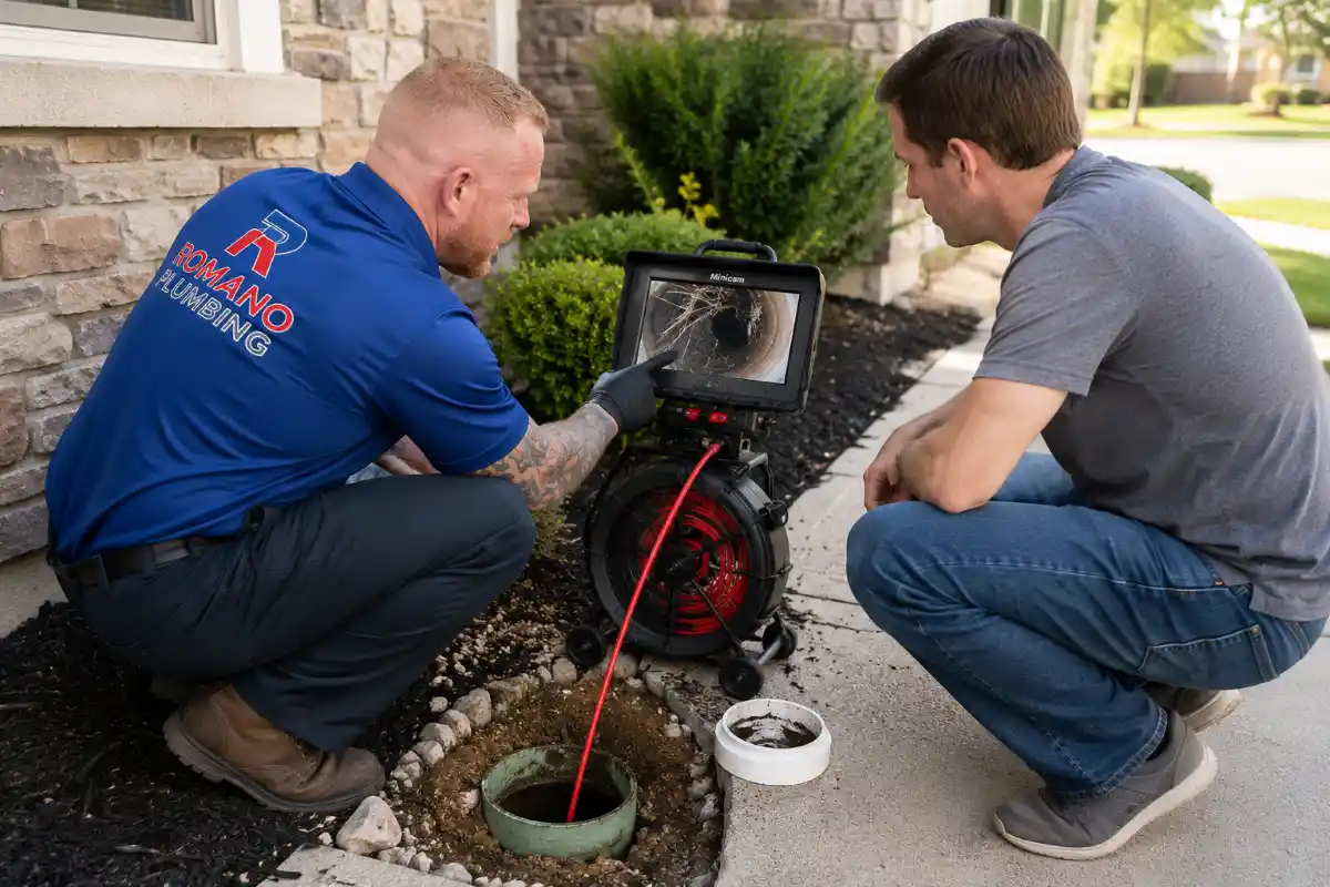 Sewer camera inspection through cleanout access